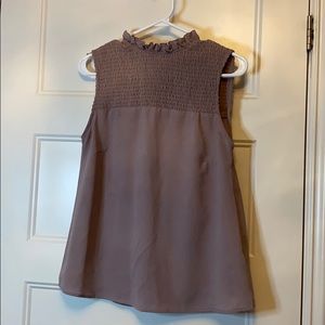 Purple turtle neck blouse